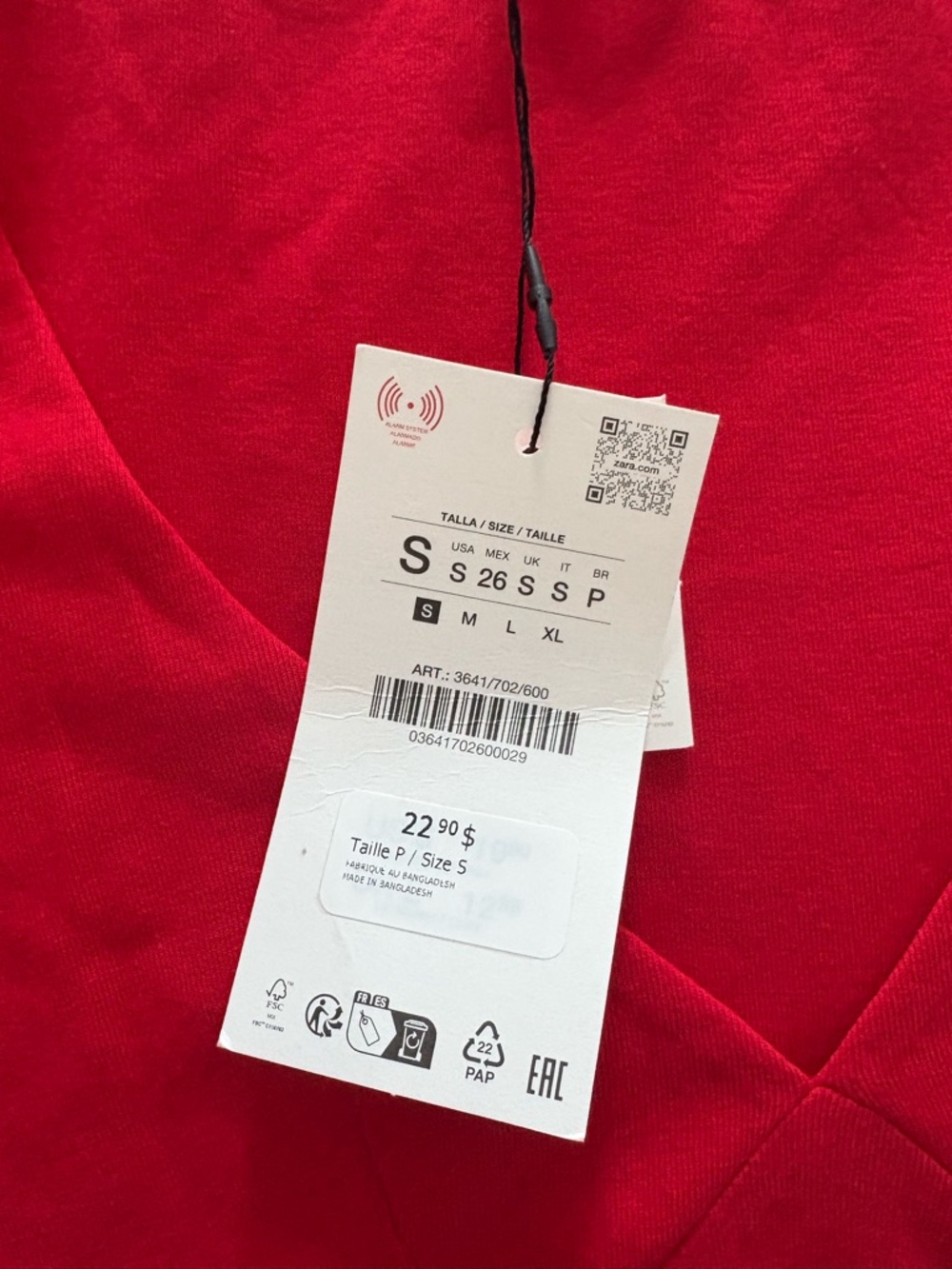 Zara Bodycon Red Top - Picture 2 of 4